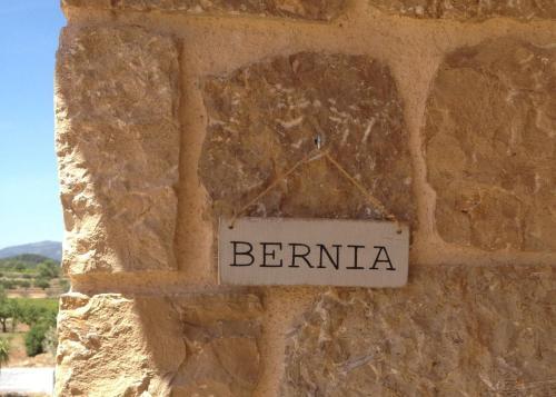 Bernia room sign at Cuatre Finques